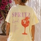 🍋 Limoncello Spritz Ibiza Shirt – Oversize Statement T-Shirt Gelb (38-42)