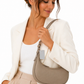 Beige Halbmond Handtasche Damen – elegante Schultertasche modern & stilvoll