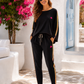 Women's Two-Piece Jogger Set – Sweatshirt & Pants Cotton (US 8–12) Many Colors