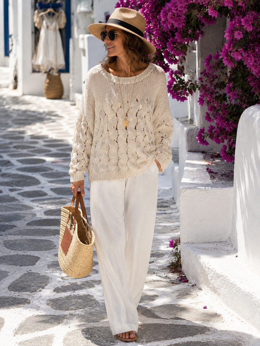 Women's Pullover Chunky Knit Sweater (sizes 38-44)