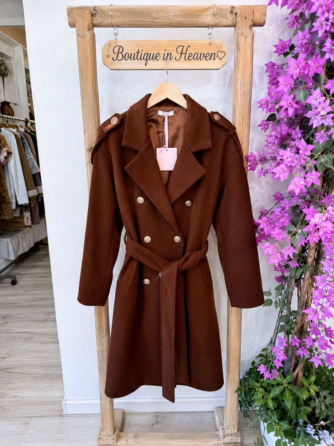 🖤 Eleganter Trenchcoat Mantel – Zeitlose Eleganz in Schwarz oder Schokobraun ✨