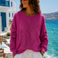 💖 Les Blondinettes Pink Rebel – Luxus Sweatshirt mit Statement-Logo & Cut-Out-Ärmeln ✨