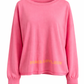 Yippie Hippie dames sweatshirt – casual oversized top van viscose-katoenmix