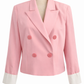 💗Saint-Tropez Pink Glam Zweiteiler – Luxus Blazer & Palazzo-Hose in Candy Pink ✨ L