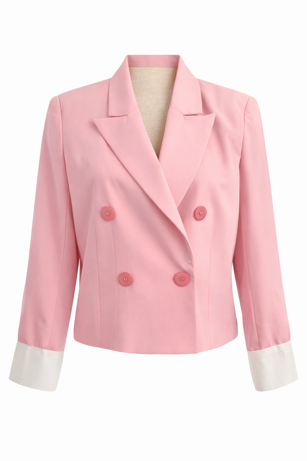 💗Saint-Tropez Pink Glam Zweiteiler – Luxus Blazer & Palazzo-Hose in Candy Pink ✨ L