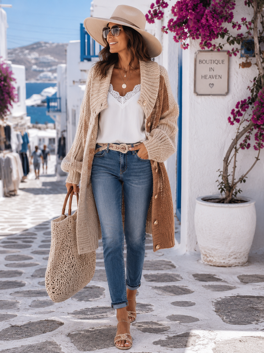 Jeans Damen Blau Stretch mit Flechtgürtel | Krempelsaum mit Schmuckstein | Baumwolle | verschiedene Größen