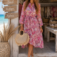 Paradise Chiffonkleid – Luxury Ibiza Dress mit Stehkragen & Wow-Effekt ✨