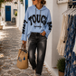 💙 TOUCH Oversized Hoodie - Women's Hoodie | 38–42+ | Statement Hoodie | 6 Colors