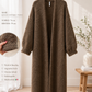 Damen Long Cardigan Braun offen Oversize Mantel 38–42