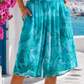 Yippie Hippie Ibiza Dreams Bermuda Shorts Turquoise – Exclusive Boho Shorts with Allover Print 🌴💙