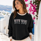 Leichter Damen Sweater aus Viskose – Oversize Pullover mit Glitzer-Schriftzug HEY YOU (38-42)