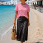 🎀 Damen T-Shirt „Pink Bow Love“ – Schleifen Shirt Rosa(36–42)
