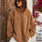 Women's Hooded Sweatshirt Teddy Fleece Look Various Colors (38-42)