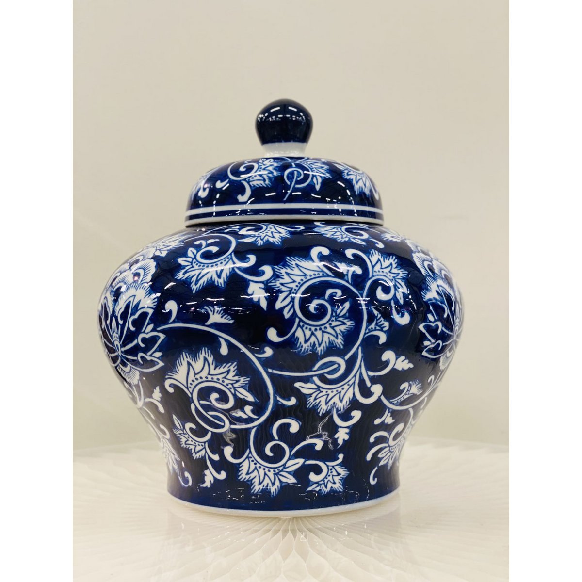 Kleine Blumenvase aus Porzellan in Blau und Weiß ZH02 (für die Küche und das Zuhause)