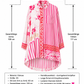 Yippie Hippie Curvy Oversize Shirt Dress Pink-Red – Exclusive Boho Summer Dress Made of Viscose