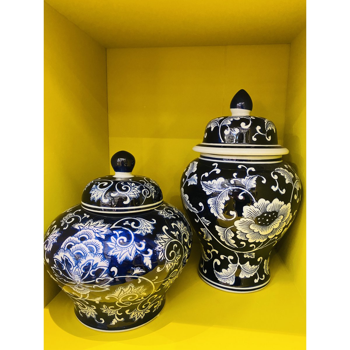 GROßE Größe - Blaue und weiße ZH01 Porzellan-Blumenvase (für die Küche zu Hause)