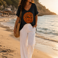 🌴 Ibiza Neon Palm Oversize-Shirt – Pink, Weiß oder Schwarz | Summer Vibes ☀️🌺 38-46
