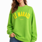 Damen Oversize Sweatshirt Neonfarben – Le Marais Paris Pullover mit 3D-Print | Trend Statement