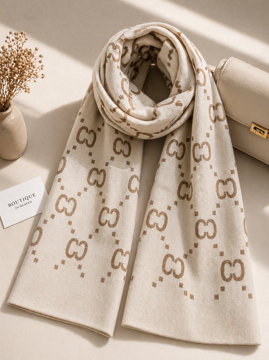 Premium Viskoseschal Damen Beige Sand – Designer Style Must-Have Schal Elegant & Ultra Soft | Boutique in Heaven