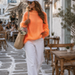 Women's Oversized Knitted Sweater Neon | Pink, Orange, Yellow & Light Blue | 38–44 | Mohair Wool Blend