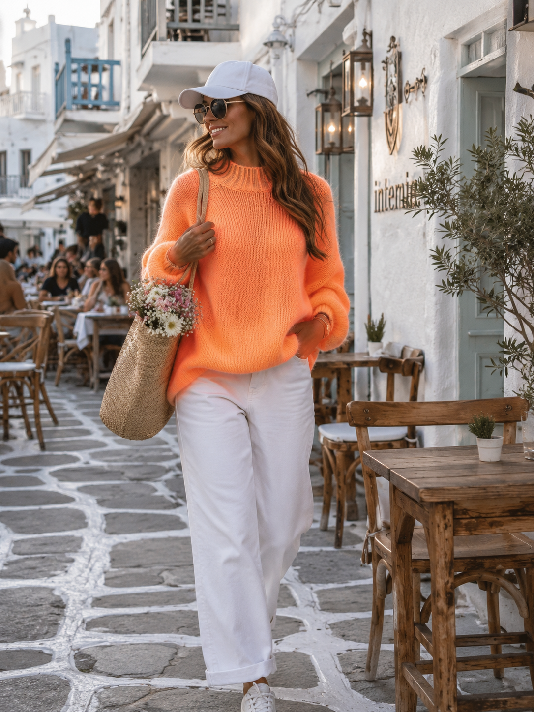 Women's Oversized Knitted Sweater Neon | Pink, Orange, Yellow & Light Blue | 38–44 | Mohair Wool Blend