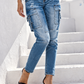 S. Woman Cargo Jeans Damen Hellblau | Stretch Jeans mit Seitentaschen | Größe L