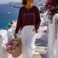 ✨ Women's Sweatshirt "J'Adore" - Rhinestone Statement Sweatshirt | 4 Colors | 38–42