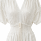 White Diamond Glamour Kleid – Luxus Boho-Ibiza Maxi mit Silber-Pailletten ✨38-42