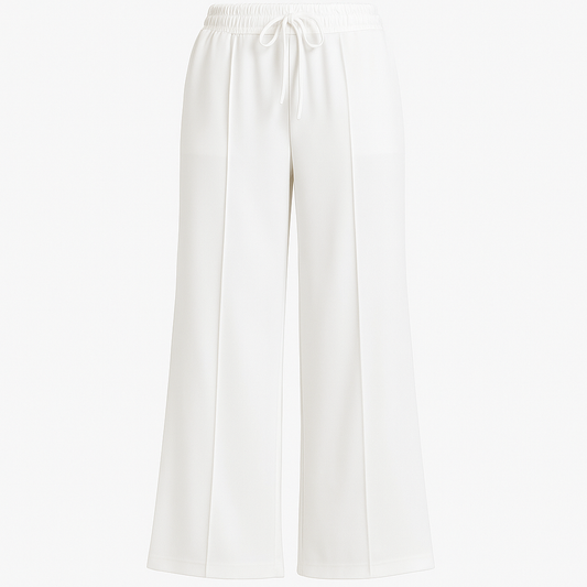 Weiße Wide-Leg Hose Damen