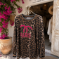 Women's Sweatshirt Leo Print Paris – Cotton – Lightweight – Sizes 36–42