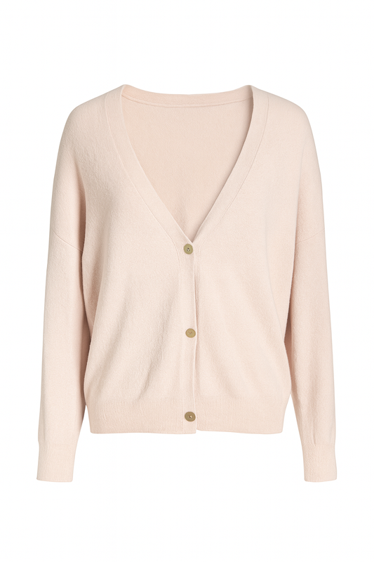 Strickjacke in Beige – gemütlich, soft und stilvoll