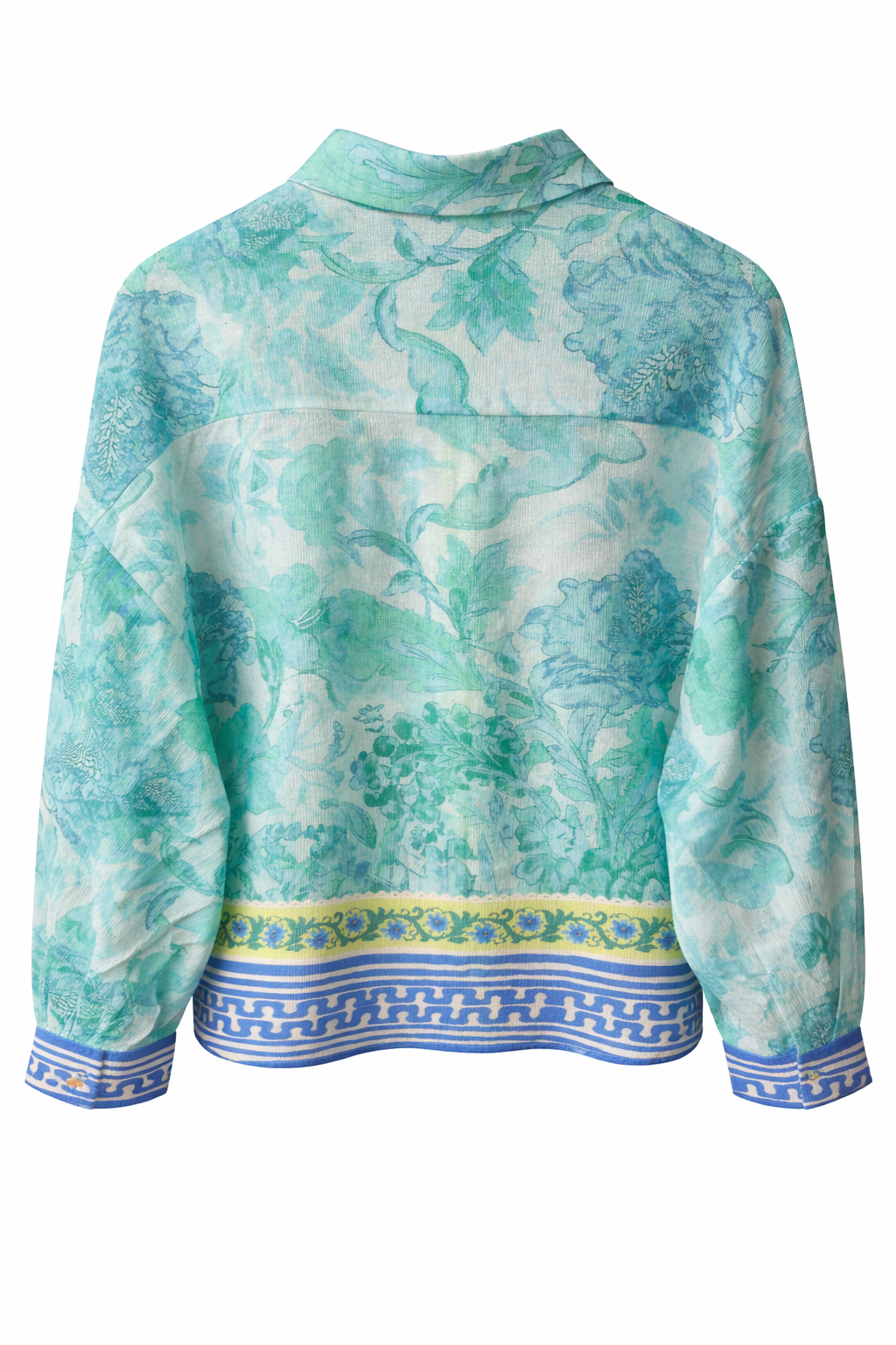 Yippie Hippie Damenbluse Floral Grün – Leicht & besonders