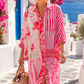 Yippie Hippie Curvy Oversize Hemdblusenkleid Pink-Rot – Letztes Kleid im M - passt einer XL da riesig geschnitten!!!!