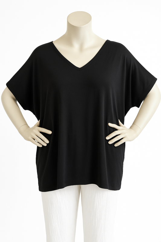 Schwarzes T-Shirt Gr 42-46