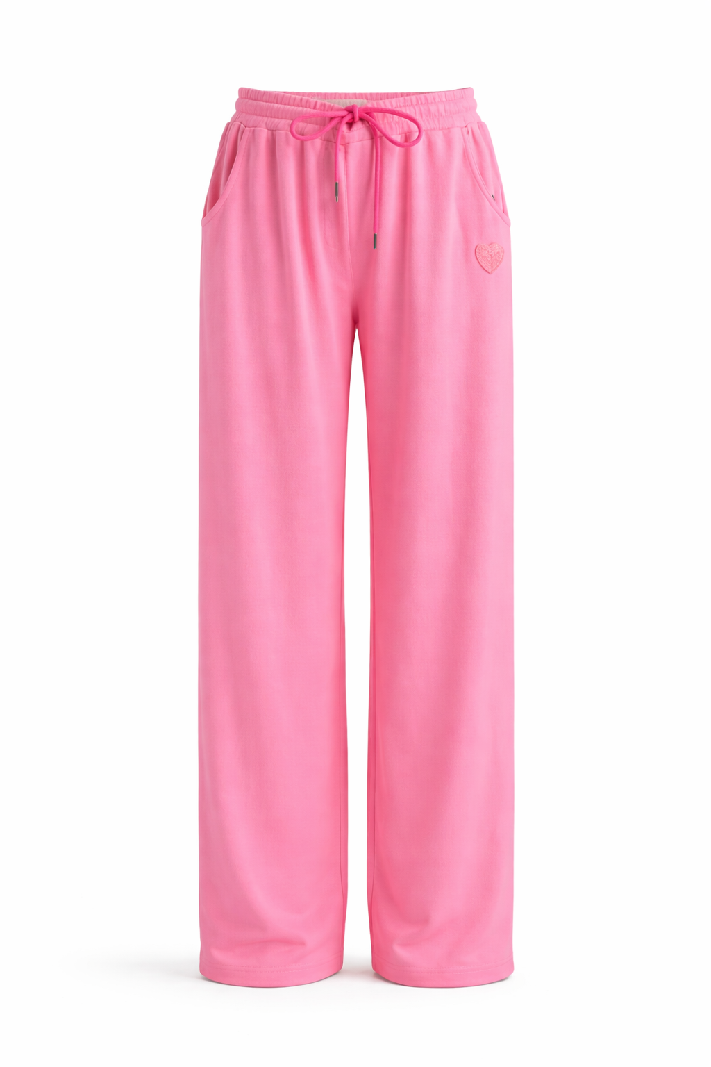 Yippie Hippie Hose Damen Pink – Jogginghose aus Viskose Baumwollmix mit Gummibund