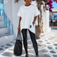 Pants in black floral print