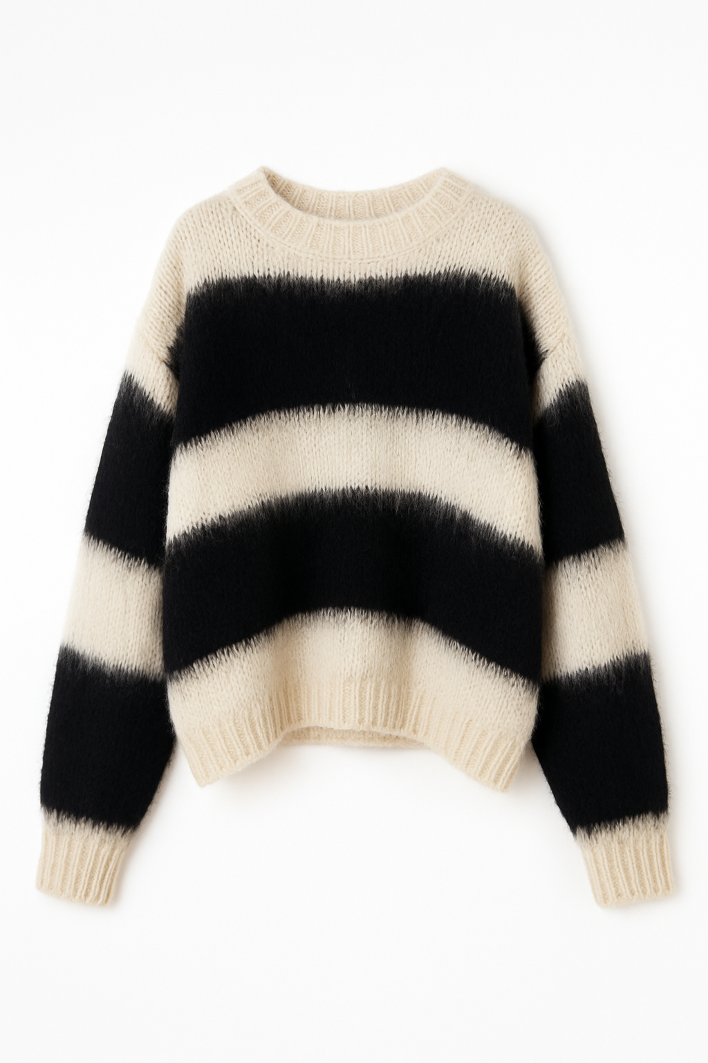 Pullover Schwarz Beige