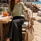 Aperol Spritz Shirt Salbei | Oversize T-Shirt Damen 38–42 | Ibiza & Mykonos Style