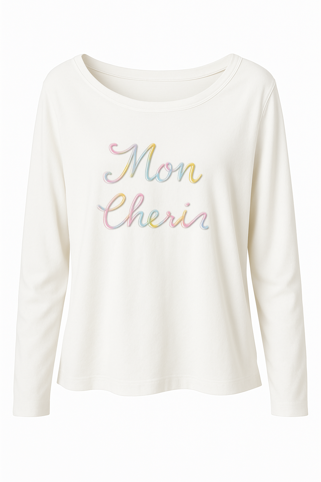 Oversize Sweatshirt „Mon Chéri“ in 2 Farben