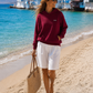 Braek Unisex Hoodie Bordeaux Rot | Oversize Kapuzenpullover Damen & Herren | Premium Baumwoll Hoodie