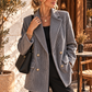 Yippie Hippie Oversize Blazer Grau | Glitzer Cordoptik Damen Blazer mit Elasthan