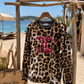 Women's Sweatshirt Leo Print Paris – Cotton – Lightweight – Sizes 36–42