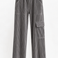 Yippie Hippie Glitzer-Cordhose Grau – Bequeme Stretchhose mit Funkel-Effekt