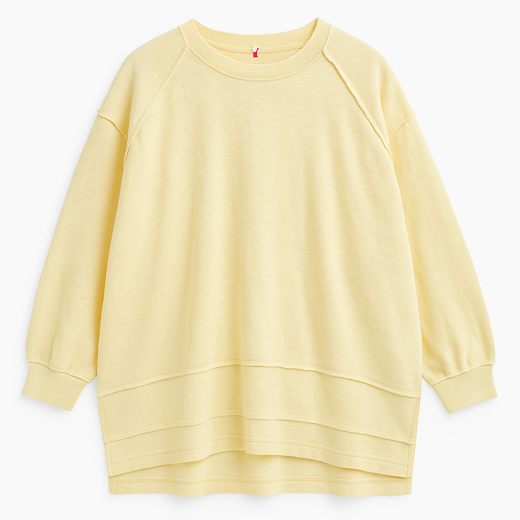 Oversize Sweater „Luna“ – softes Gelb mit Wohlfühlfaktor