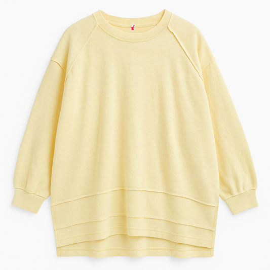 Oversize Sweater „Luna“ – softes Gelb mit Wohlfühlfaktor