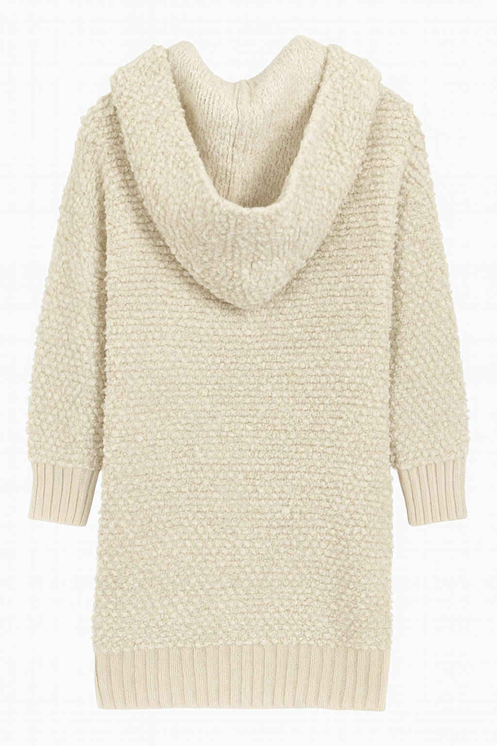 Cardigan mit Kaputze in Schwarz und Weiss