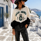 Damen Strickpullover California City – College Pullover mit Reißverschluss (36-42)