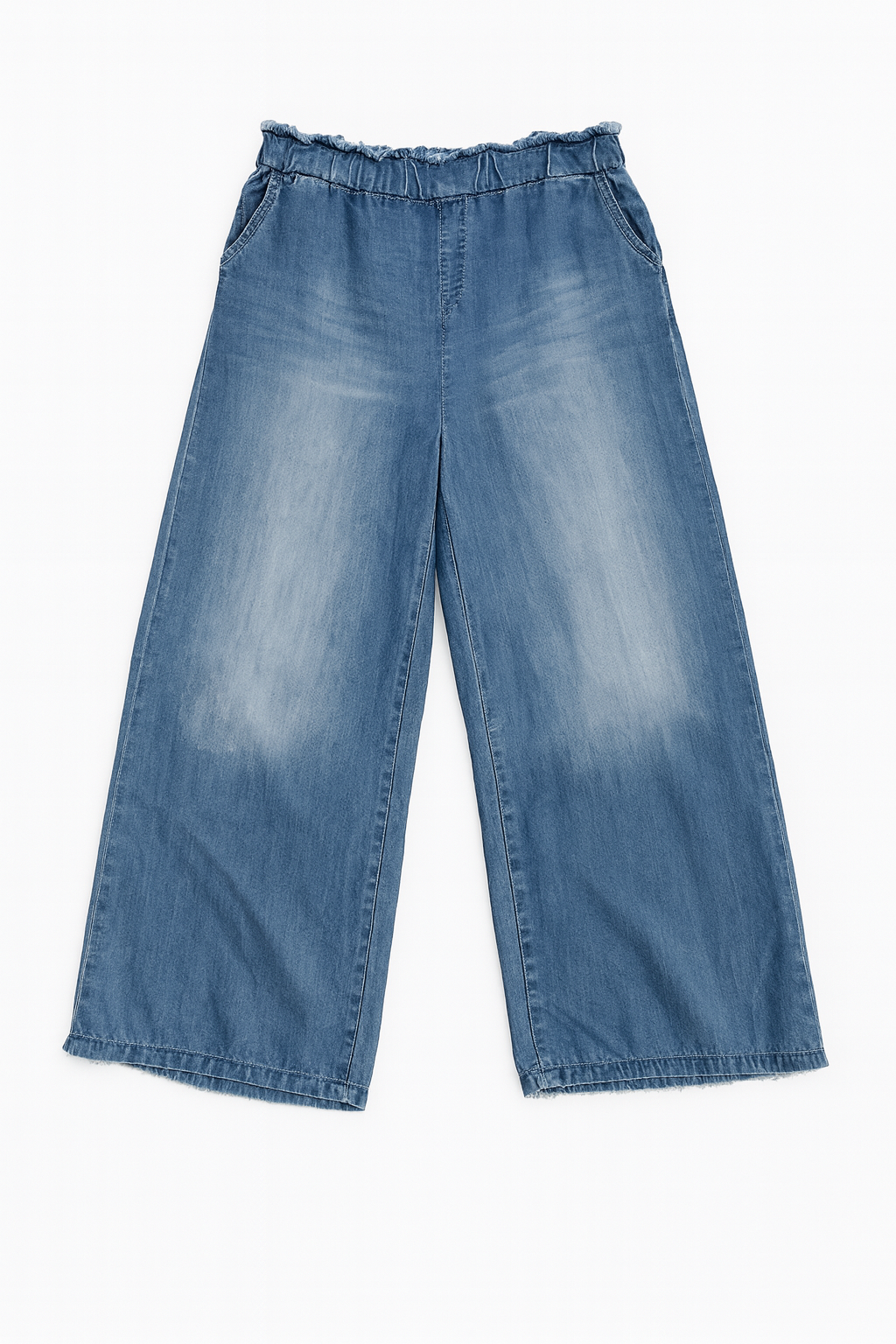 Leichte Lyocell-Hose – Mittelblau