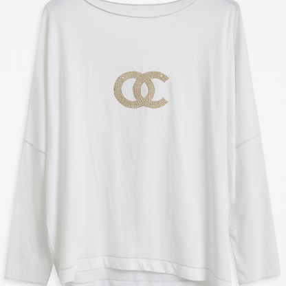 Dames sweatshirt met lange mouwen (maat 38-42)