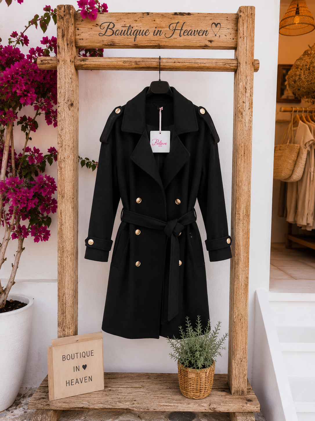 🖤 Eleganter Trenchcoat Mantel – Zeitlose Eleganz in Schwarz oder Schokobraun ✨